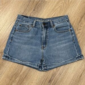 American Eagle 100% Cotton High Rise Denim Shorts